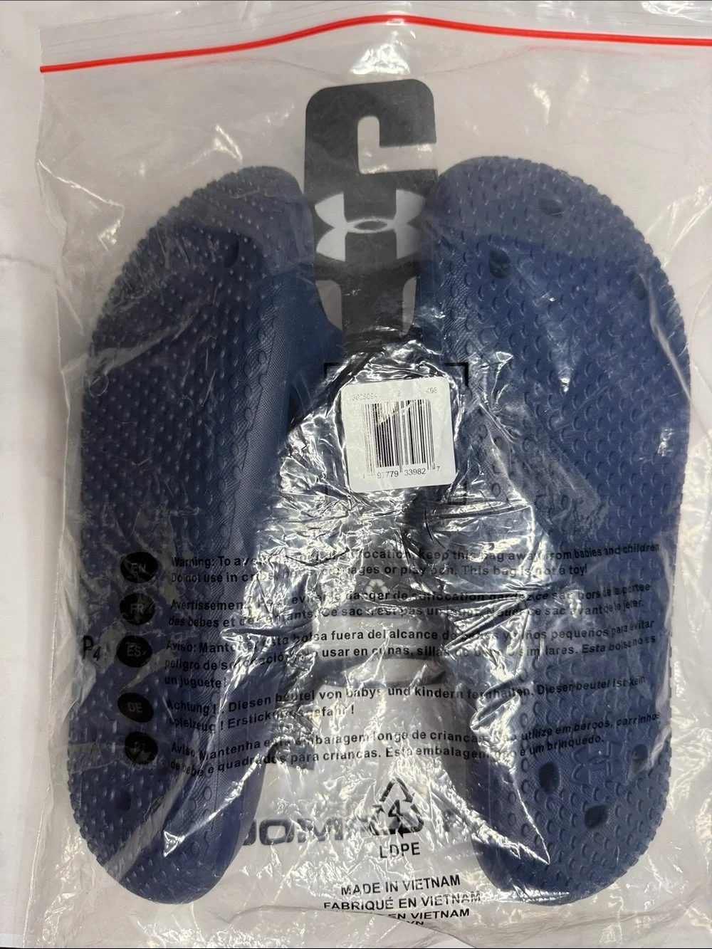 NWT Under Armour UA Locker V SL Slides Men’s Size 9 Academy Blue Shower Sandals